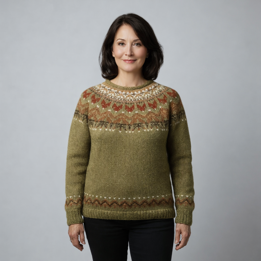 Women’s Vintage Nordic Knit Sweater