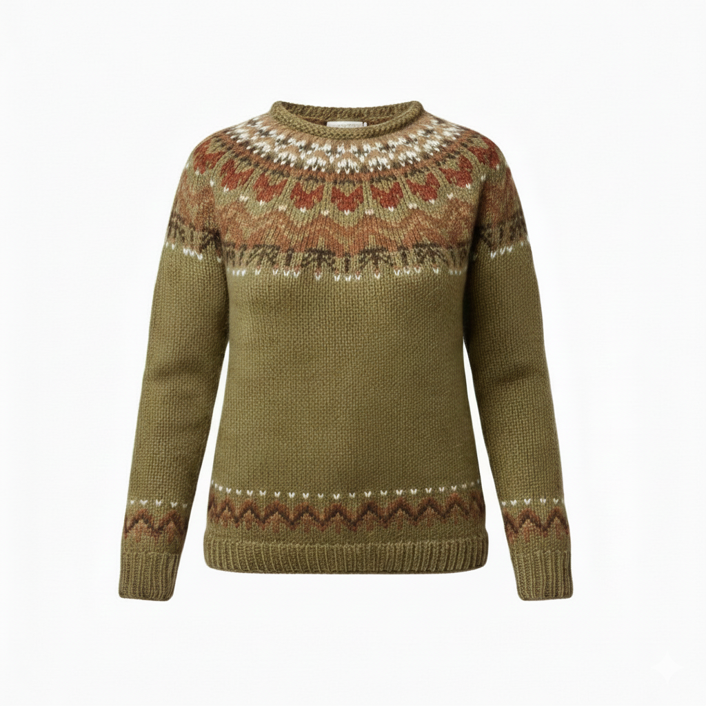 Women’s Vintage Nordic Knit Sweater